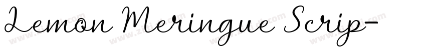 Lemon Meringue Scrip字体转换